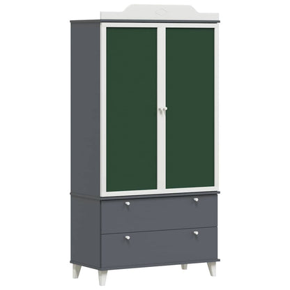 vidaXL Kids Creative Storage ROROS Grey and White 90 x 45 x 180 cm 2