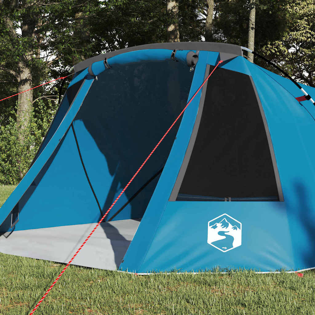 vidaXL Tunnel Tent 3-Person 3-Person Blue and Grey 3
