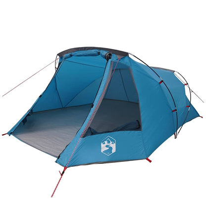vidaXL Tunnel Tent 3-Person 3-Person Blue and Grey 2