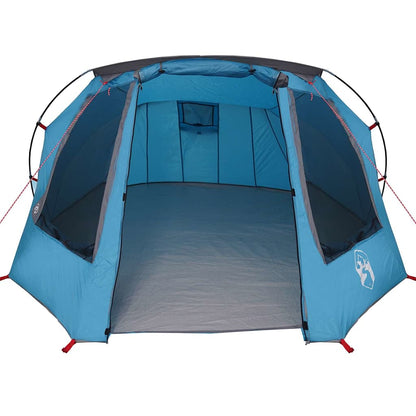 vidaXL Tunnel Tent 3-Person 3-Person Blue and Grey 5