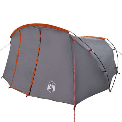 Tunnel Tent 4-Person Grey and Orange