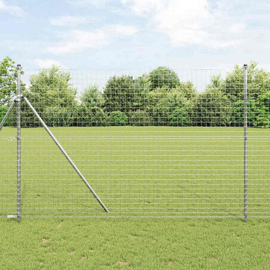 Fence Silver Steel Galvanised