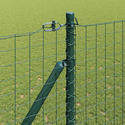 vidaXL Ground Spike Fence Post 7 pcs Green Powder-Coated Steel 3