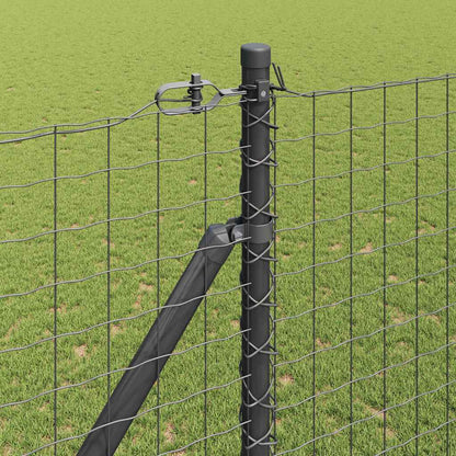 vidaXL Ground Spike Fence Post 7 pcs Grey Powder-Coated Steel 3