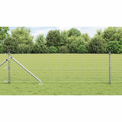 vidaXL Ground Spike Fence Post 13 pcs Silver Powder-Coated Steel 1