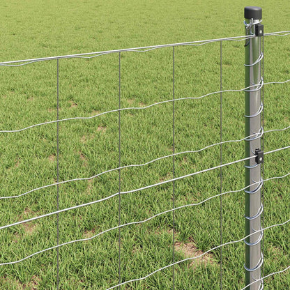 Euro Fence 1 x 10 m PVC-coated iron Galvanised Steel mesh Size 100 x 100 mm 1.6 m