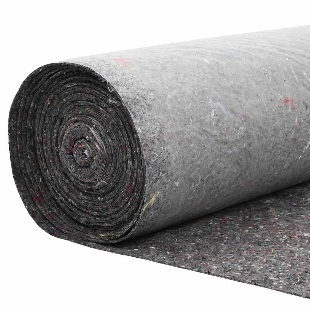 vidaXL Pond Fleece 1 x 25 m Polyester and Cotton Grey 5