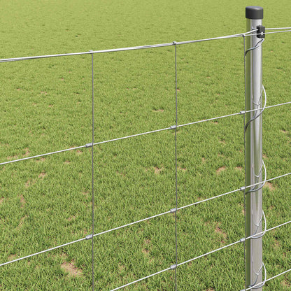 vidaXL Field Fence Silver 4