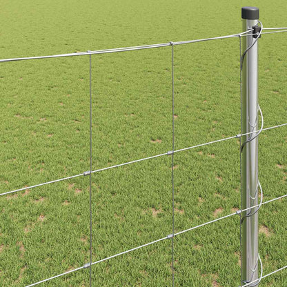 vidaXL Field Fence Silver 4