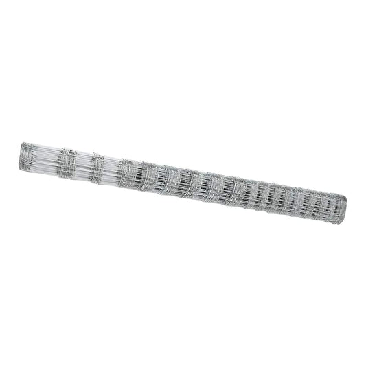 Field Fence Silver Length 25 m Height 1.5 m 15 x 20/15/10/5 cm