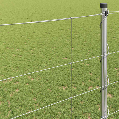 vidaXL Field Fence Silver 4