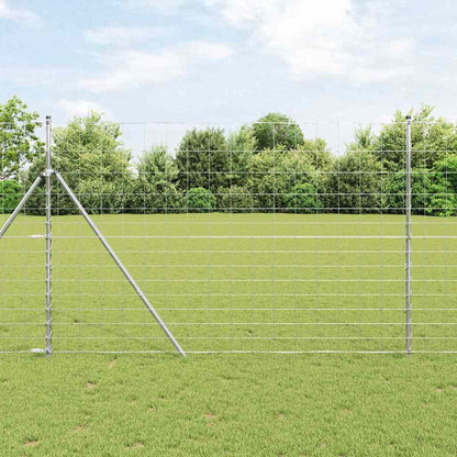 vidaXL Field Fence Silver 1