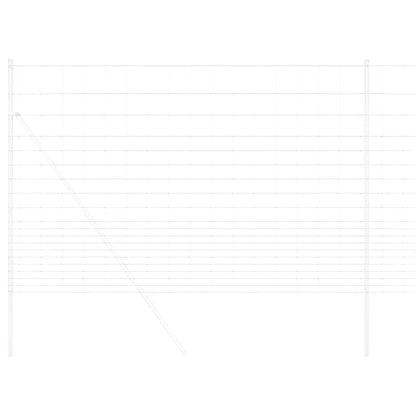 vidaXL Field Fence Silver 5