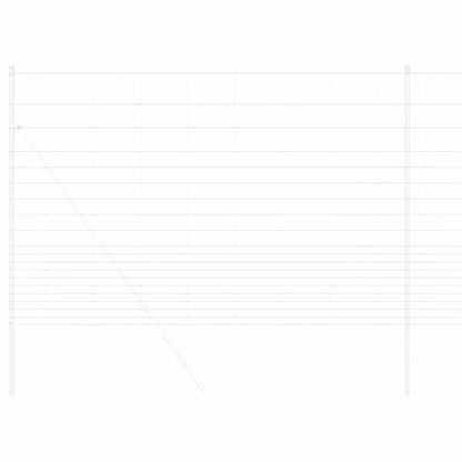 vidaXL Field Fence Silver 3