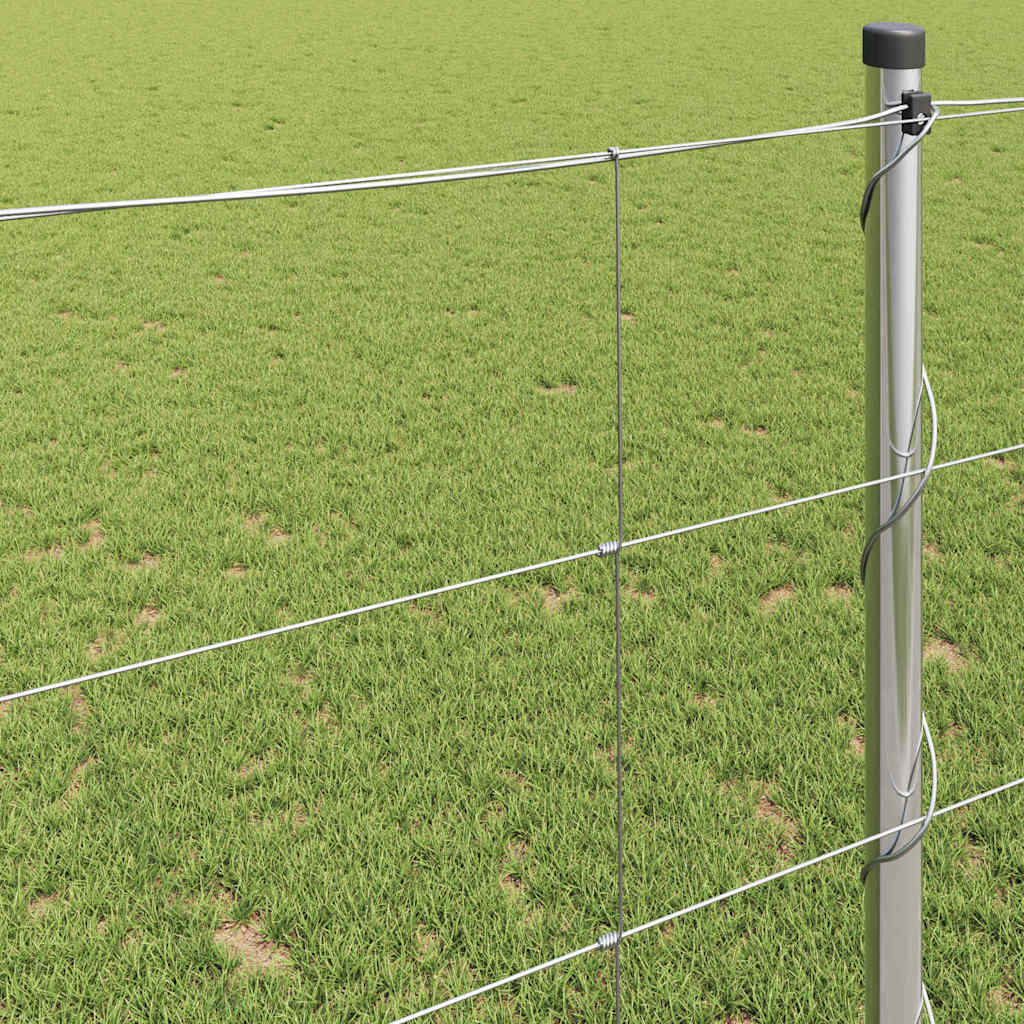 vidaXL Field Fence Silver 4