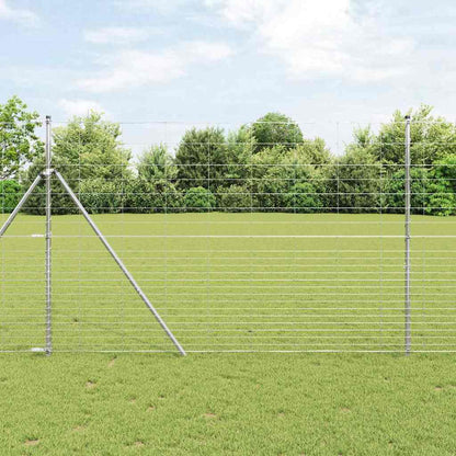 vidaXL Field Fence Silver 1