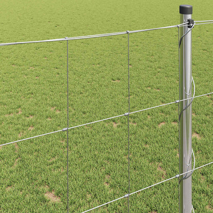 vidaXL Field Fence Silver 4