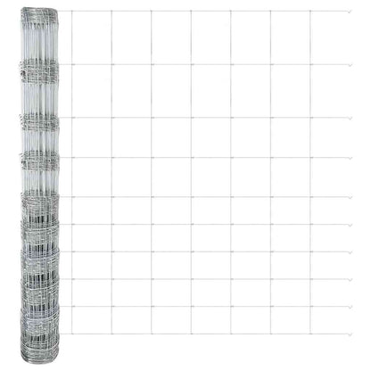 vidaXL Field Fence Silver 5