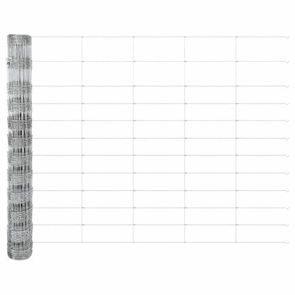 vidaXL Field Fence Silver 5