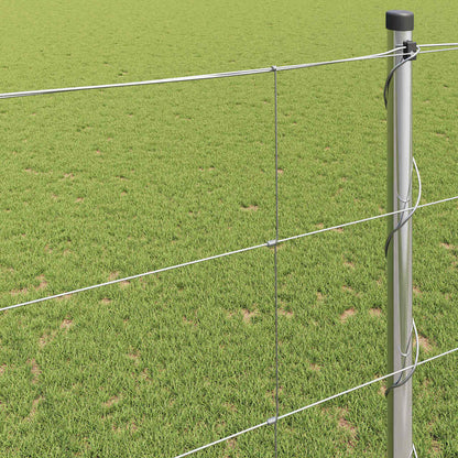 vidaXL Field Fence Silver 4