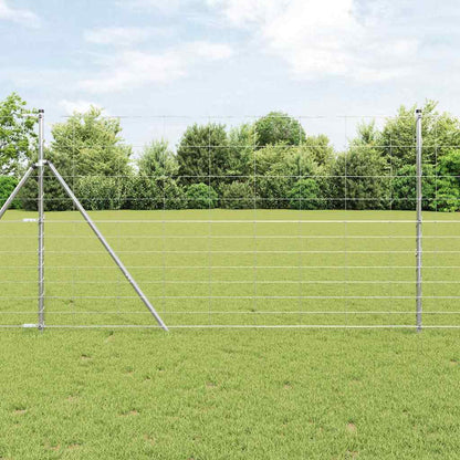 vidaXL Field Fence Silver 1