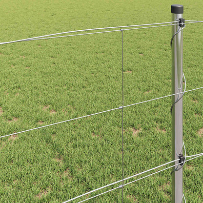 vidaXL Field Fence Silver 4