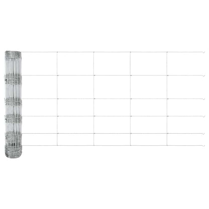 vidaXL Field Fence Silver 5