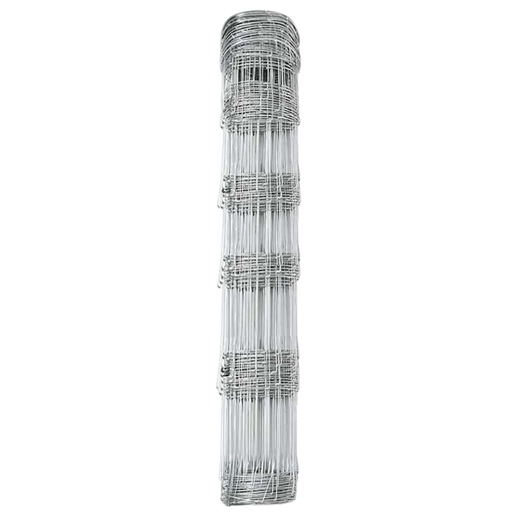 vidaXL Field Fence Silver 6