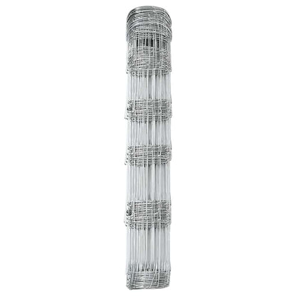 vidaXL Field Fence Silver 6