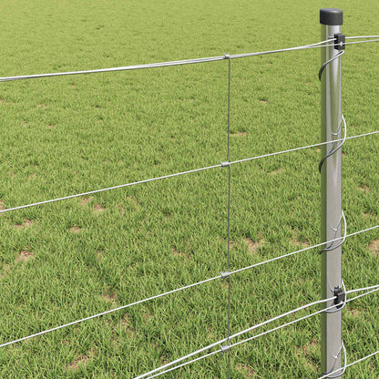 vidaXL Field Fence Silver 4