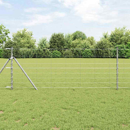 vidaXL Field Fence Silver 1