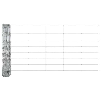 vidaXL Field Fence Silver 5