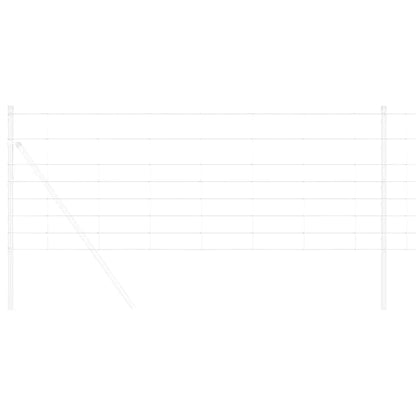 vidaXL Field Fence Silver 3