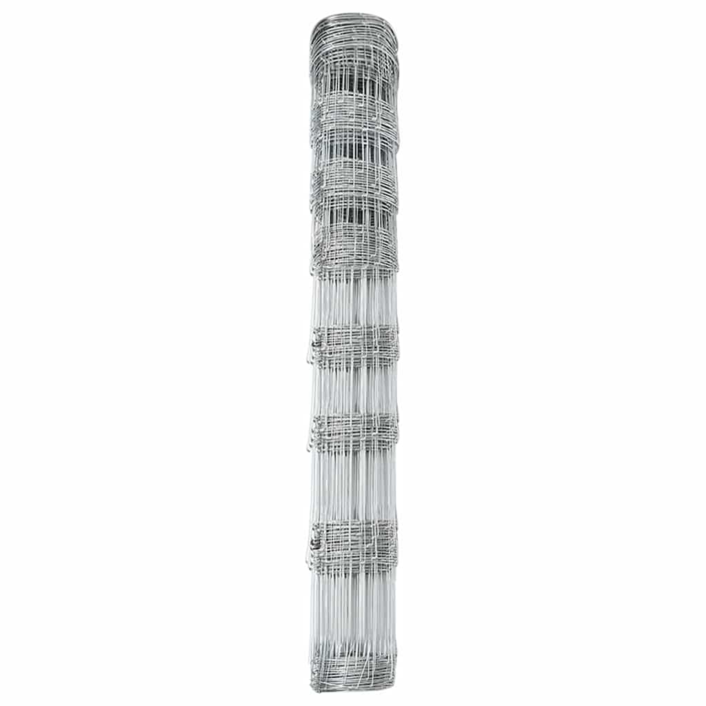 vidaXL Field Fence Silver 6