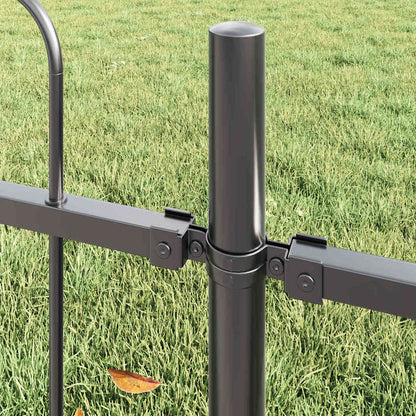 vidaXL Garden Fence BOXTEL Grey 3
