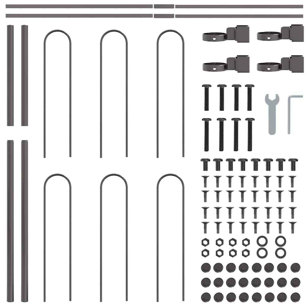 vidaXL Garden Fence BOXTEL Grey 5