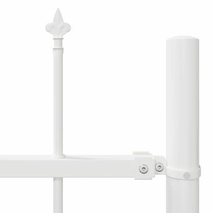 vidaXL Garden Fence WOERDEN 1.7 x 1.5 m Powder-coated Steel White 6