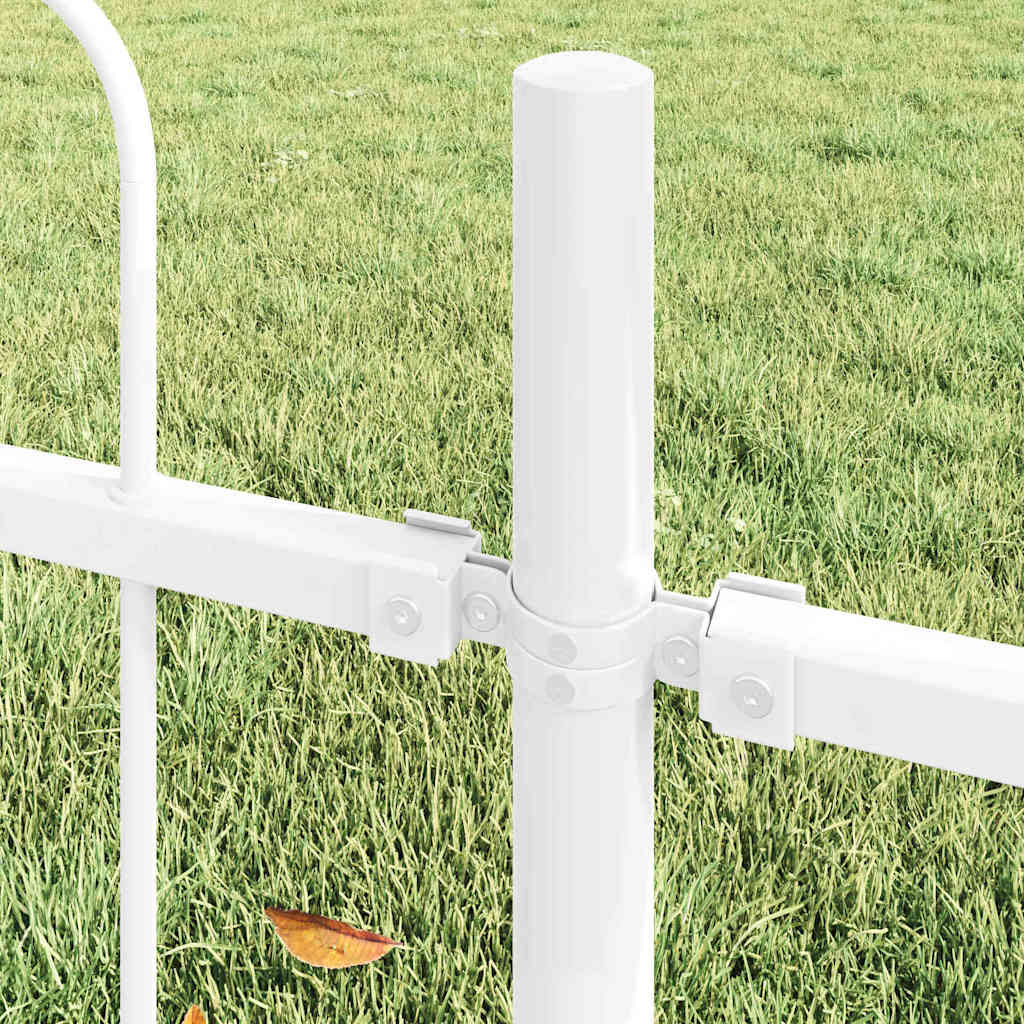 vidaXL Garden Fence BOXTEL White 3