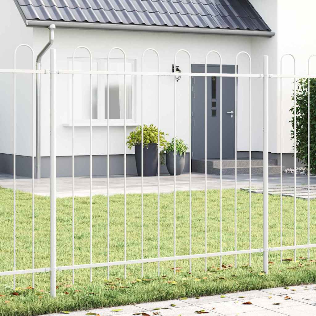 vidaXL Garden Fence BOXTEL White 1