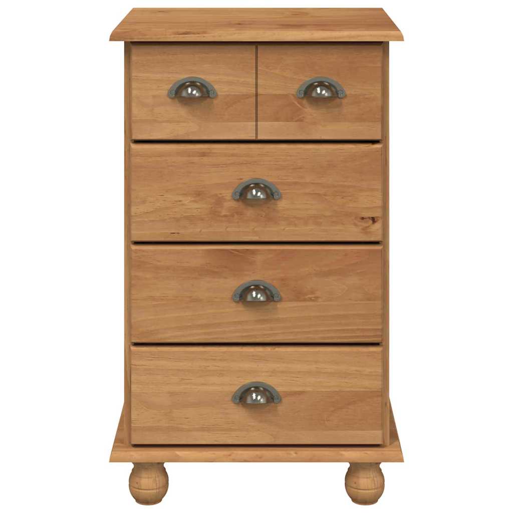 vidaXL Chest of Drawer 5-Drawer ASKIM Brown 48.5 x 40 x 79 cm 5