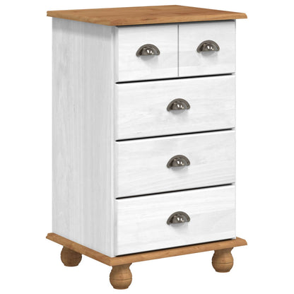 vidaXL Chest of Drawer 5-Drawer ASKIM White 48.5 x 40 x 79 cm 1