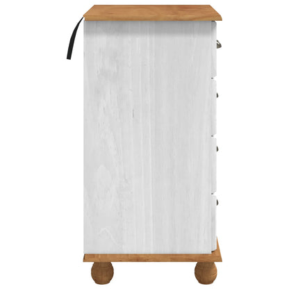 vidaXL Chest of Drawer 5-Drawer ASKIM White 48.5 x 40 x 79 cm 5