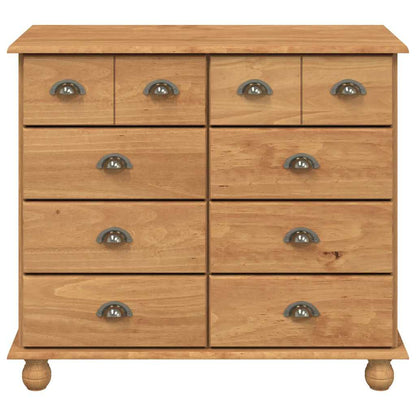vidaXL Chest of Drawer ASKIM Brown 91 x 40 x 79 cm Solid Pine Wood 6