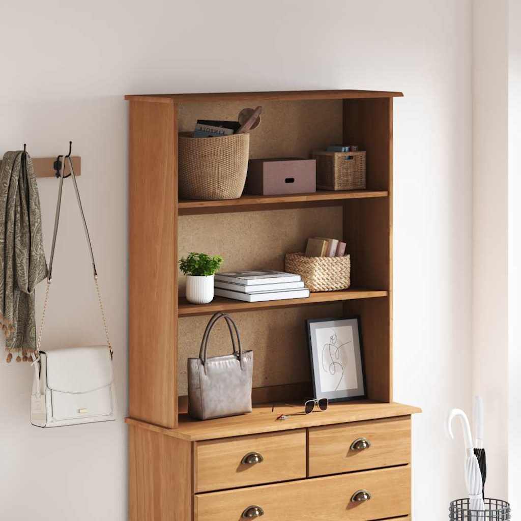 vidaXL Hutch ASKIM 91 x 30 x 104 cm Solid pine wood 3