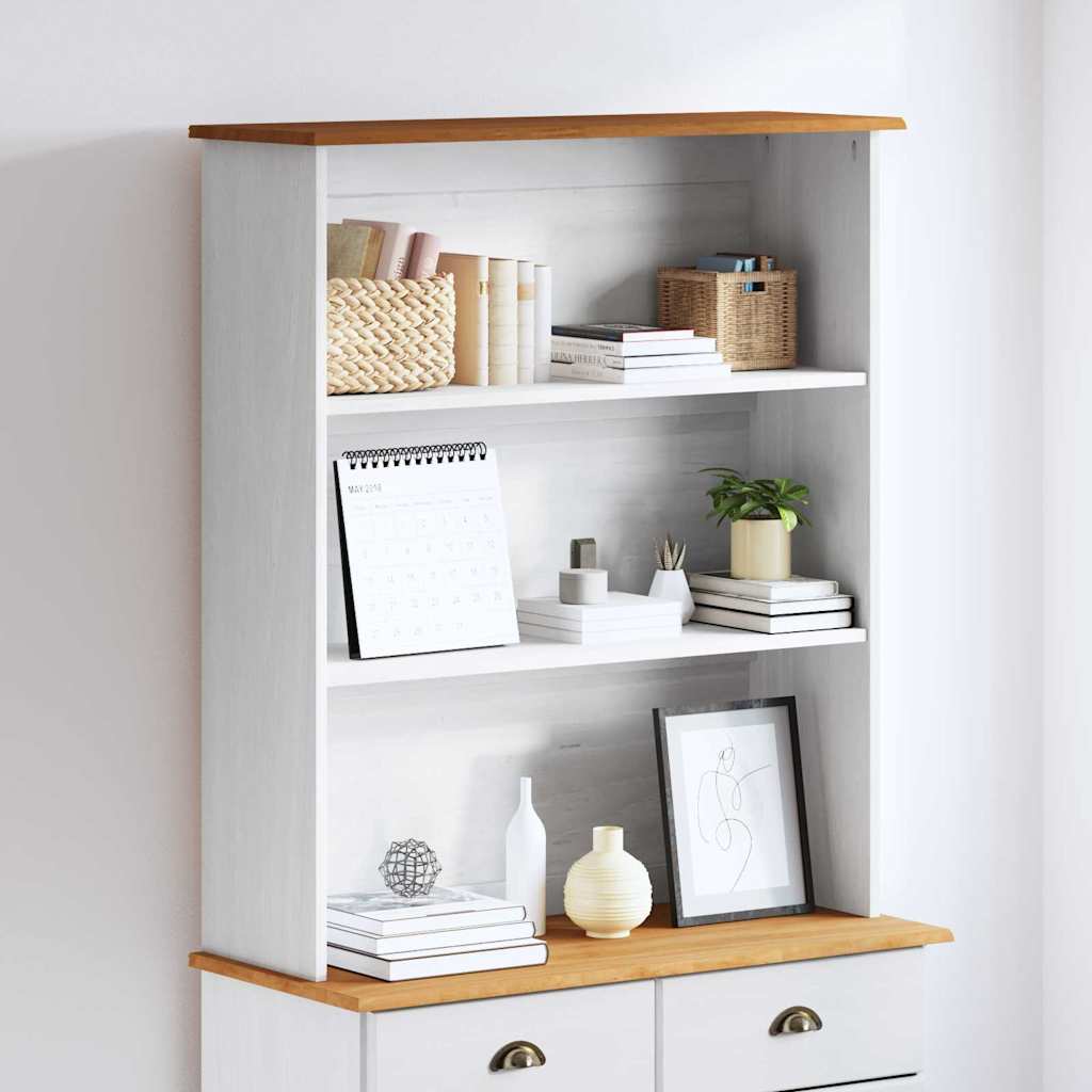 vidaXL Hutch ASKIM 91 x 30 x 104 cm Solid pine wood 1