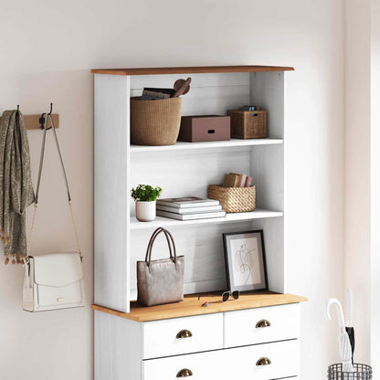 vidaXL Hutch ASKIM 91 x 30 x 104 cm Solid pine wood 3