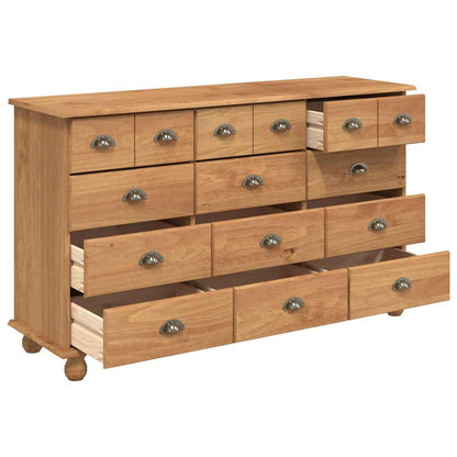 vidaXL Chest of Drawer ASKIM Brown 79 x 40 x 133.5 cm Solid Pine Wood 5