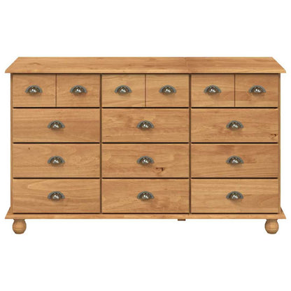 vidaXL Chest of Drawer ASKIM Brown 79 x 40 x 133.5 cm Solid Pine Wood 6