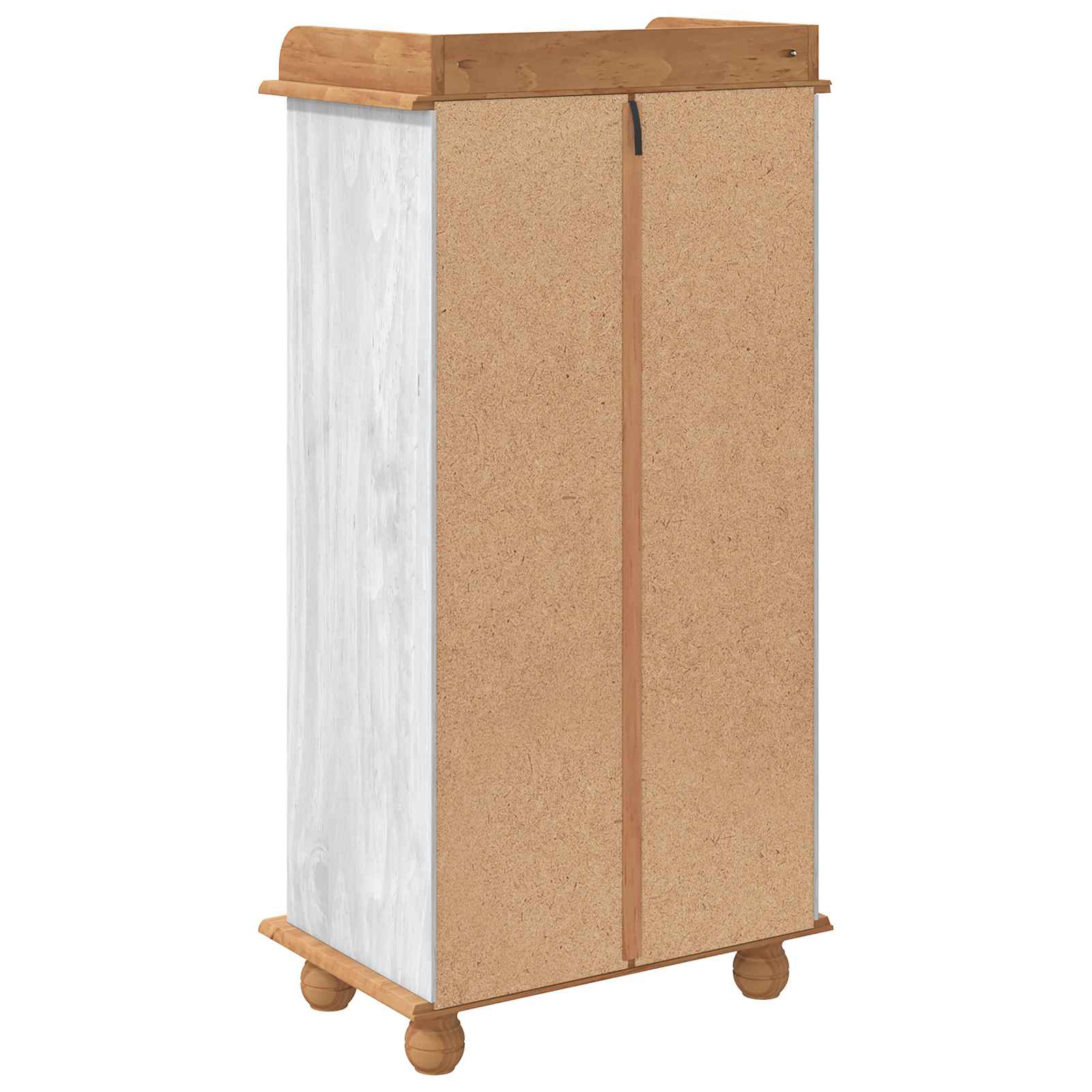 vidaXL Wine Cabinet ASKIM White with Honey Top 57 x 37 x 114 cm 6