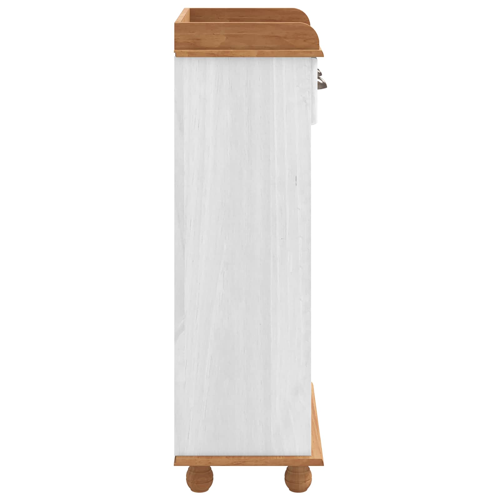 vidaXL Wine Cabinet ASKIM White with Honey Top 57 x 37 x 114 cm 5